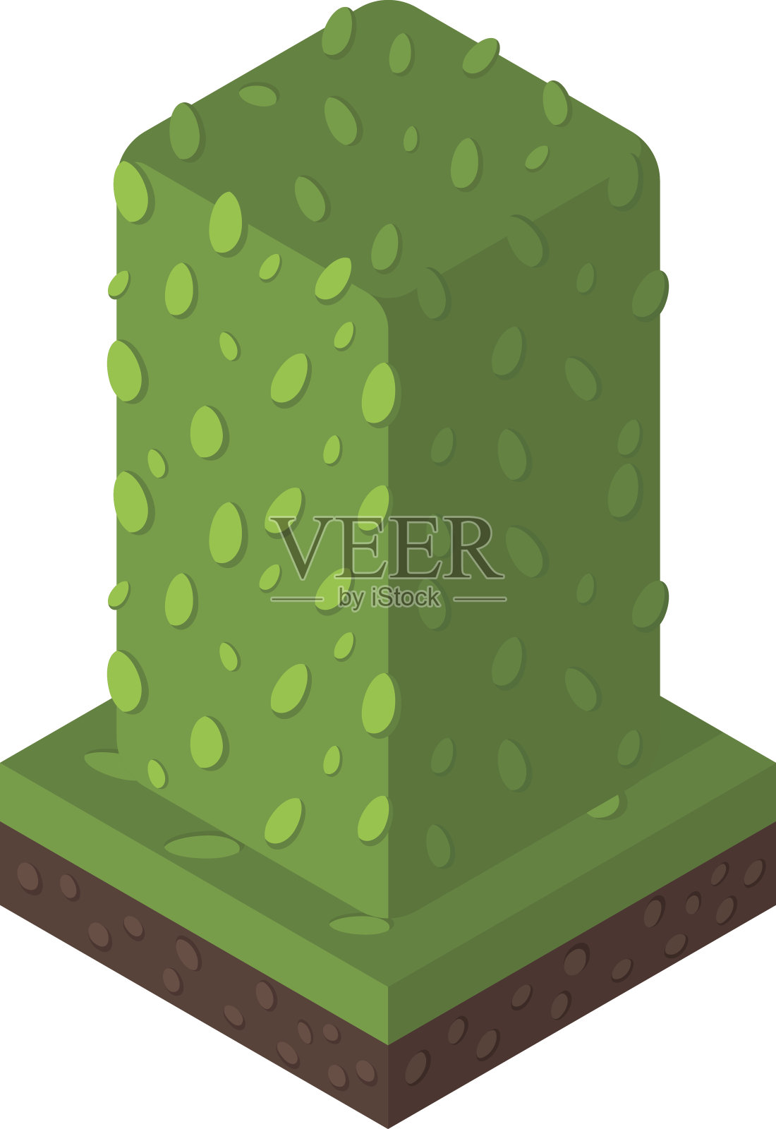 等距树矢量图。插画图片素材