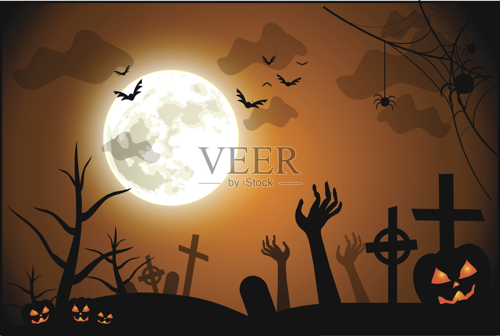 万圣节插图矢量插图插画图片素材