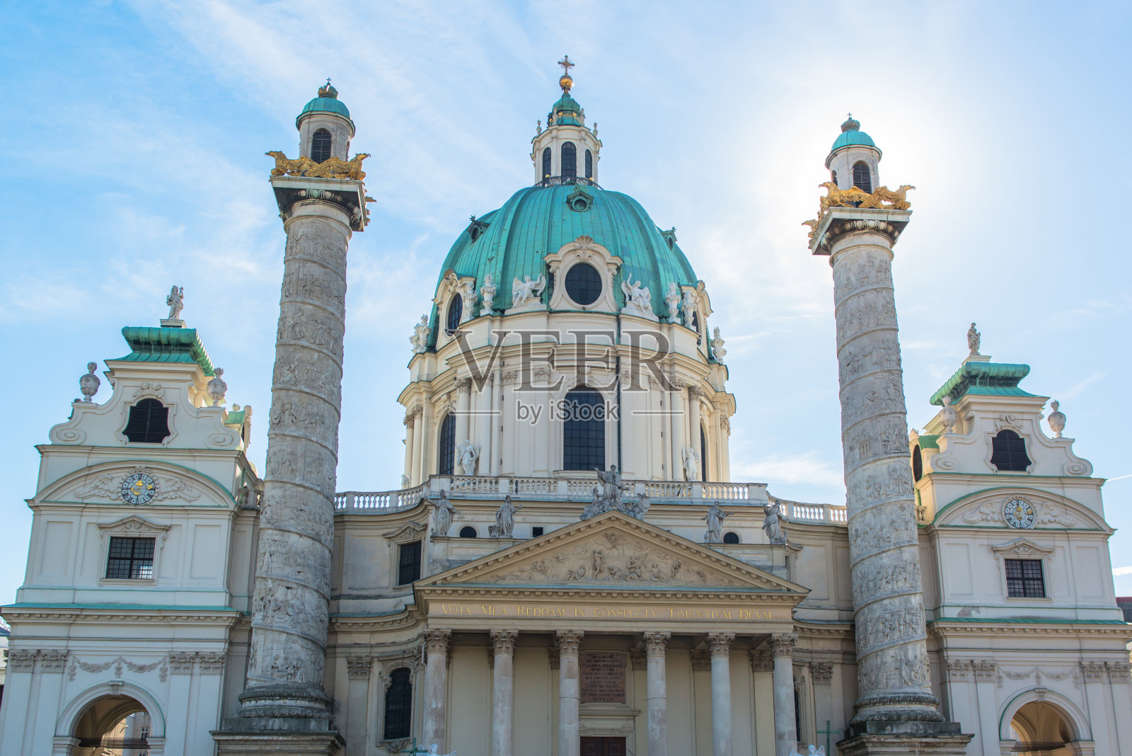 位于奥地利维也纳中部的一座古老建筑照片摄影图片