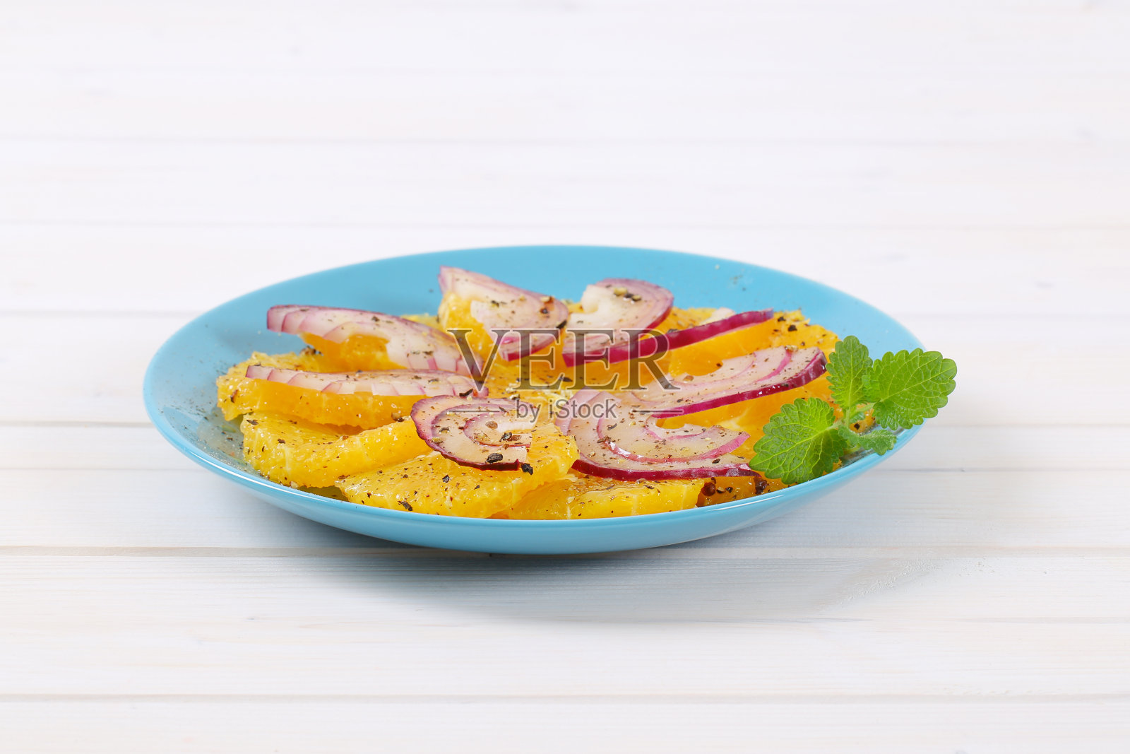 西西里岛的橙色沙拉照片摄影图片