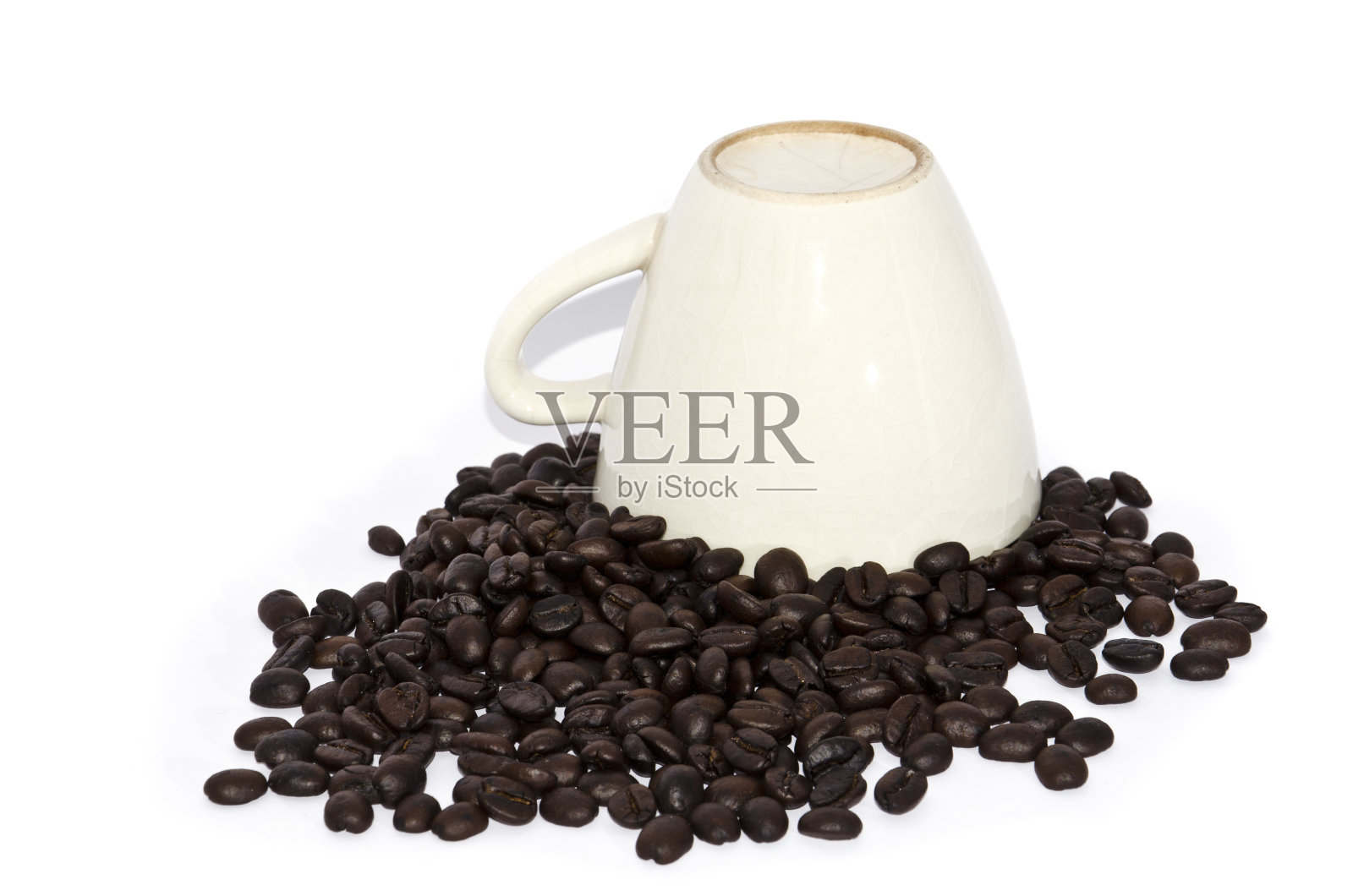 咖啡杯和谷物照片摄影图片