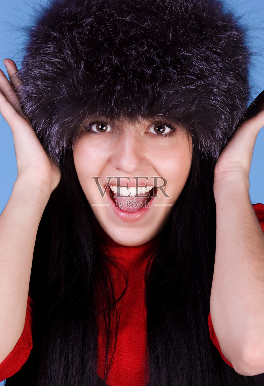 冬天漂亮女人照片摄影图片