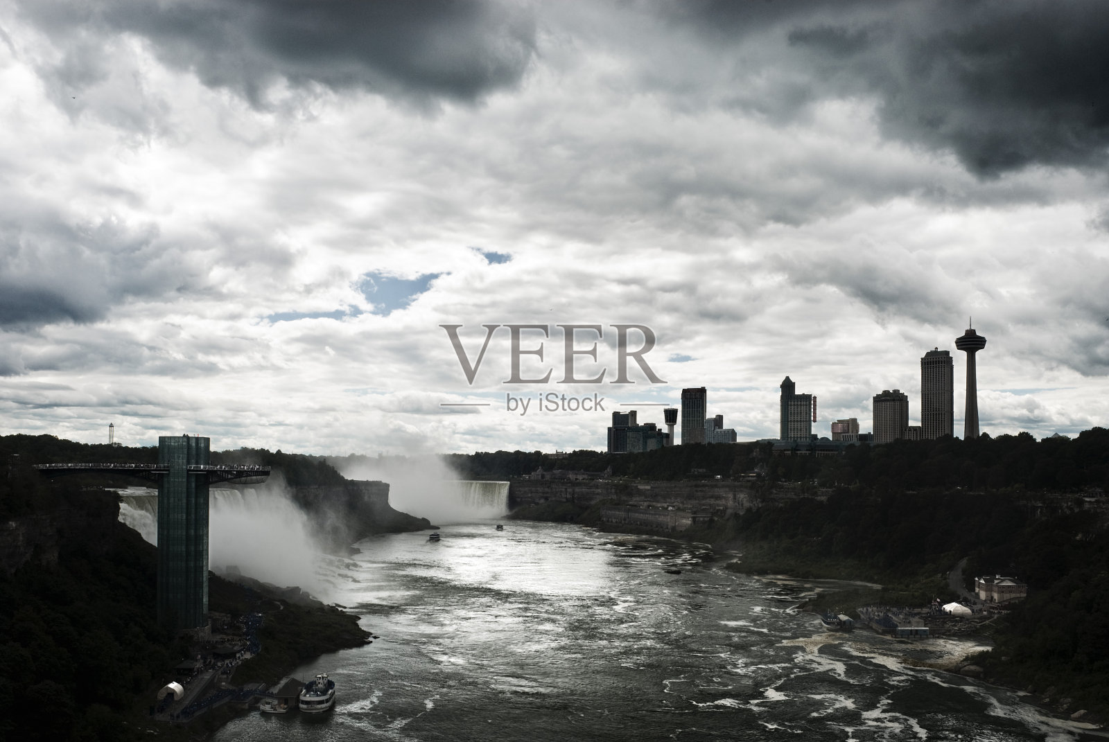 尼亚加拉多云的天空照片摄影图片