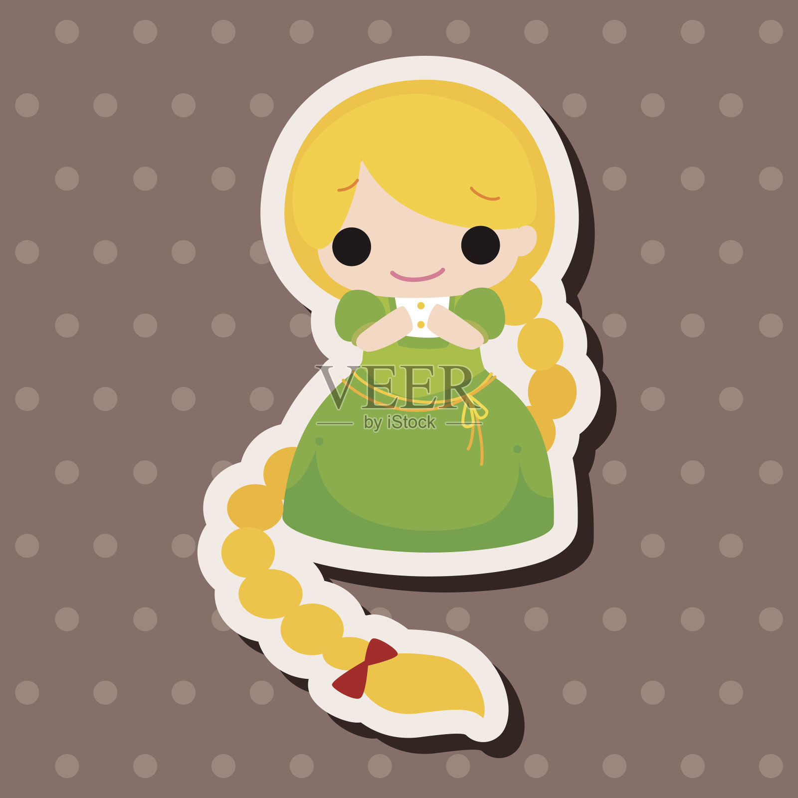 童话公主主题元素插画图片素材