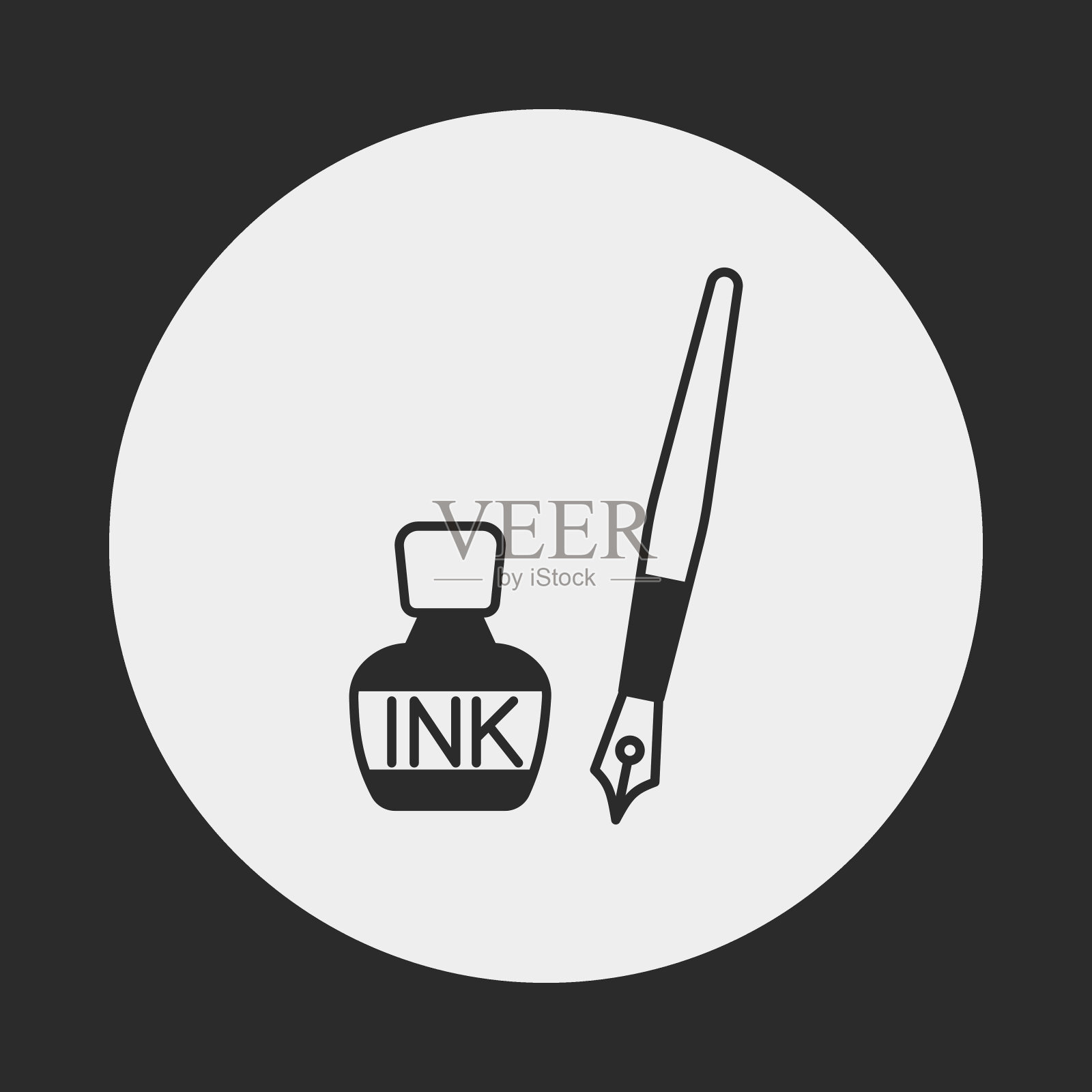 墨水图标插画图片素材