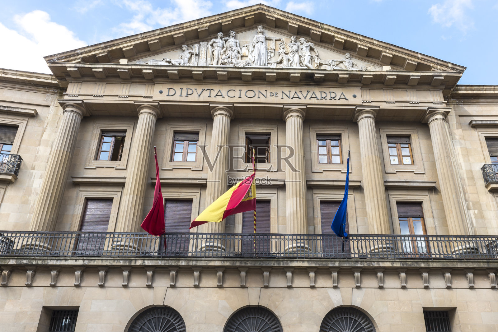 纳瓦拉议会大楼,潘普洛纳(西班牙)照片摄影图片