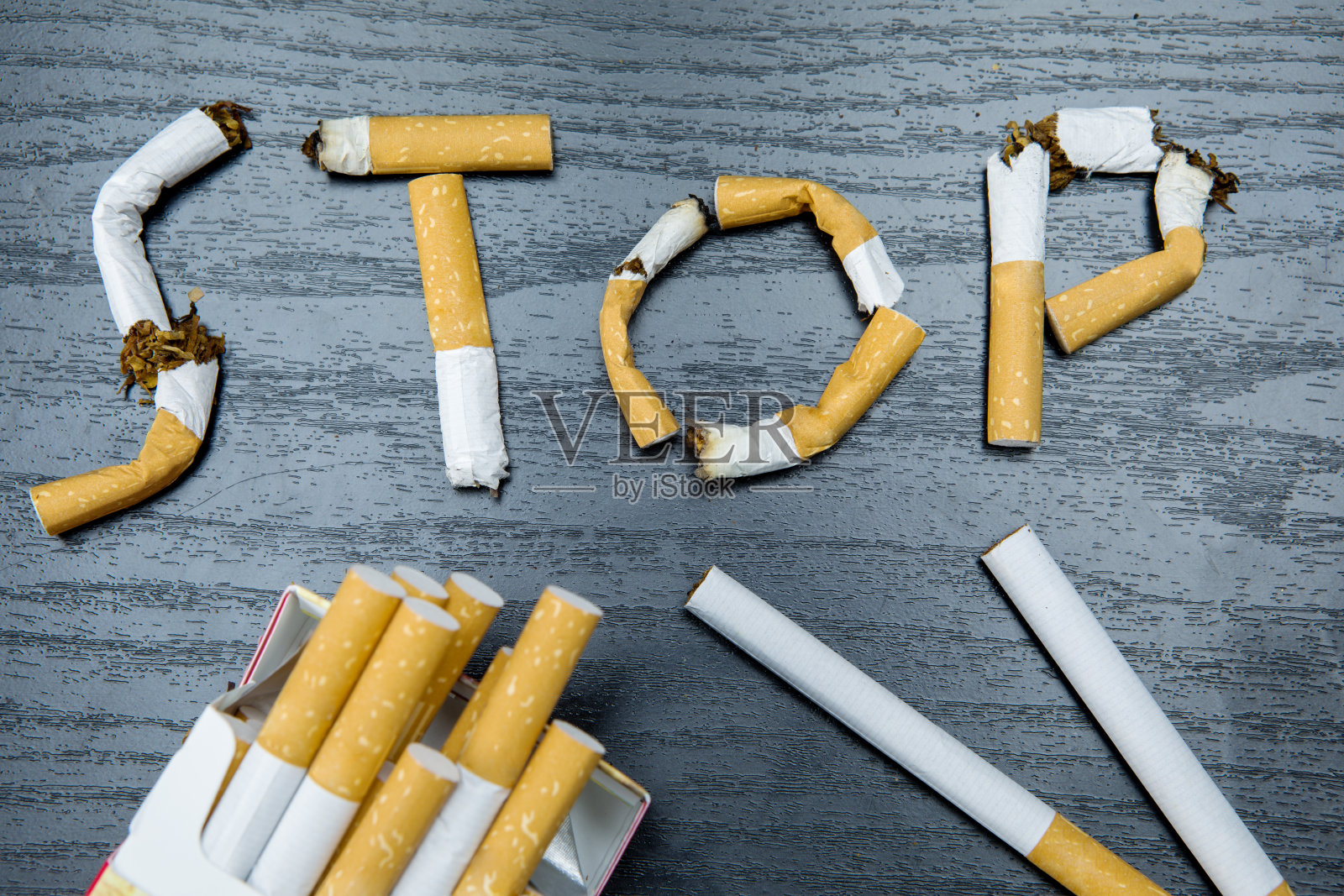 香烟和戒烟标志照片摄影图片