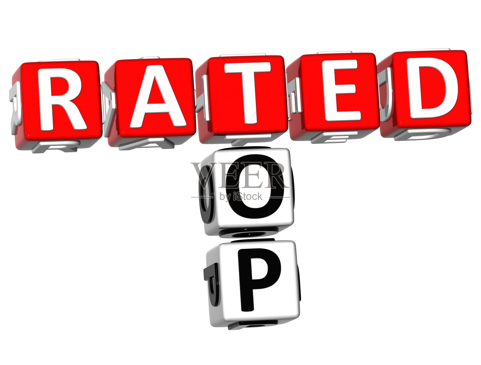 3D Top Rated纵横字谜照片摄影图片