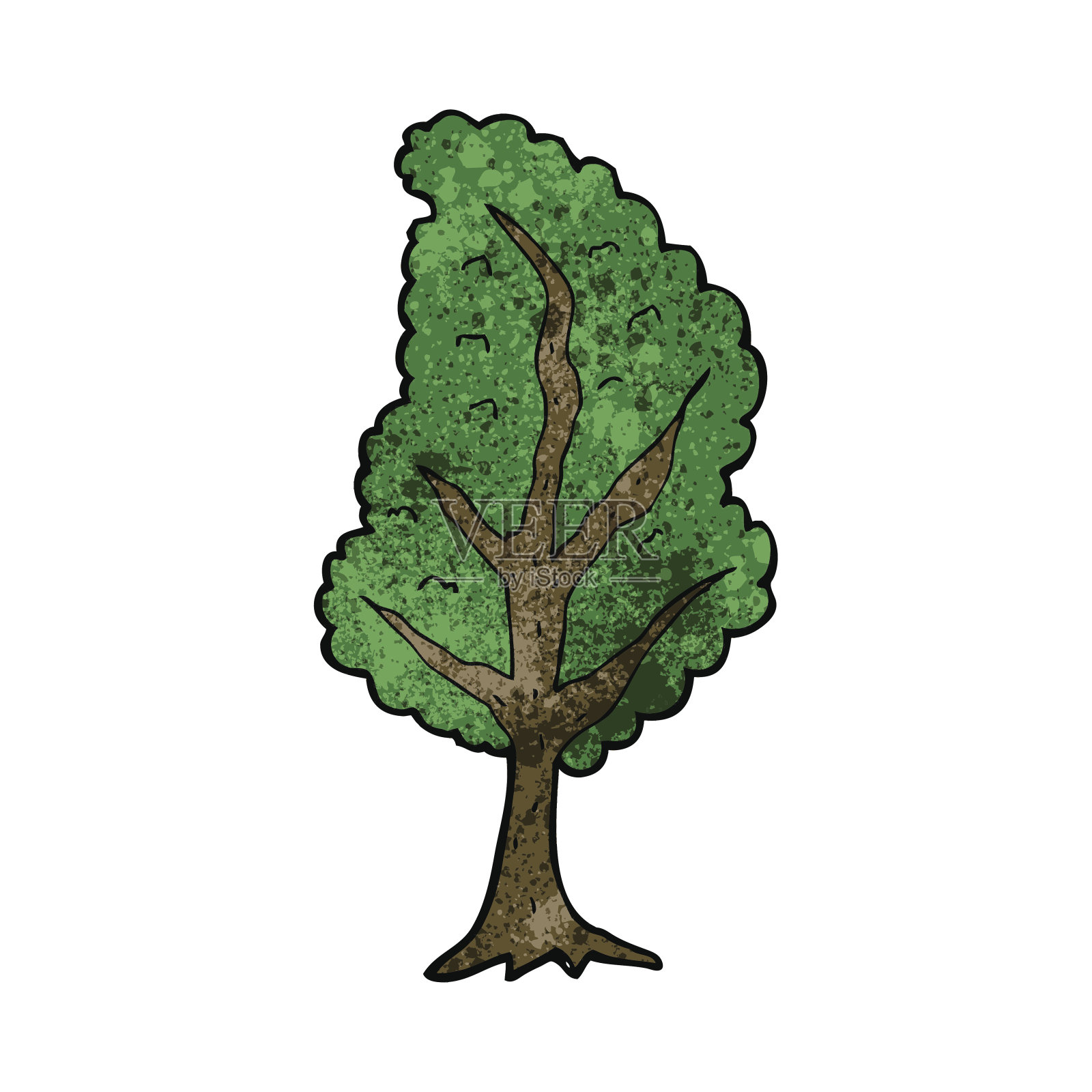 卡通树设计元素图片