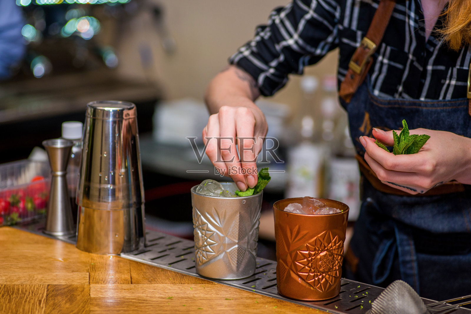 酒保照片摄影图片