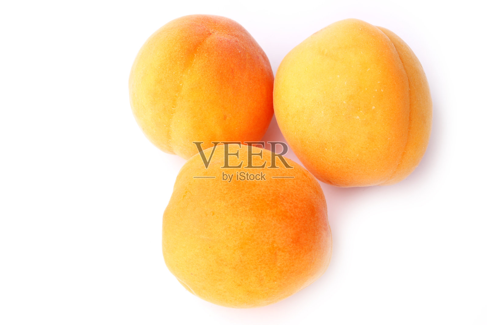 杏子孤立在白色背景上照片摄影图片