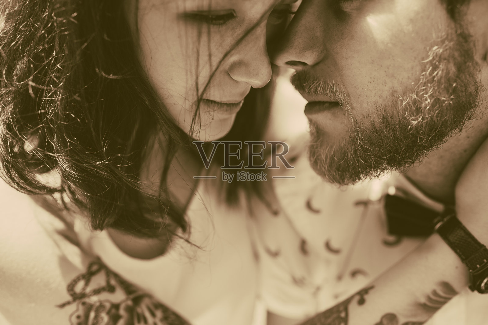 美丽的情侣特写照片摄影图片