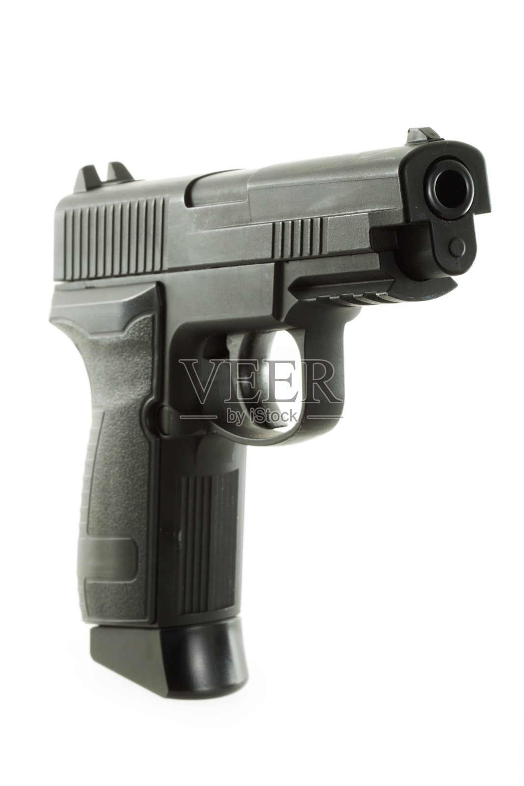 手枪孤立在白色背景下照片摄影图片