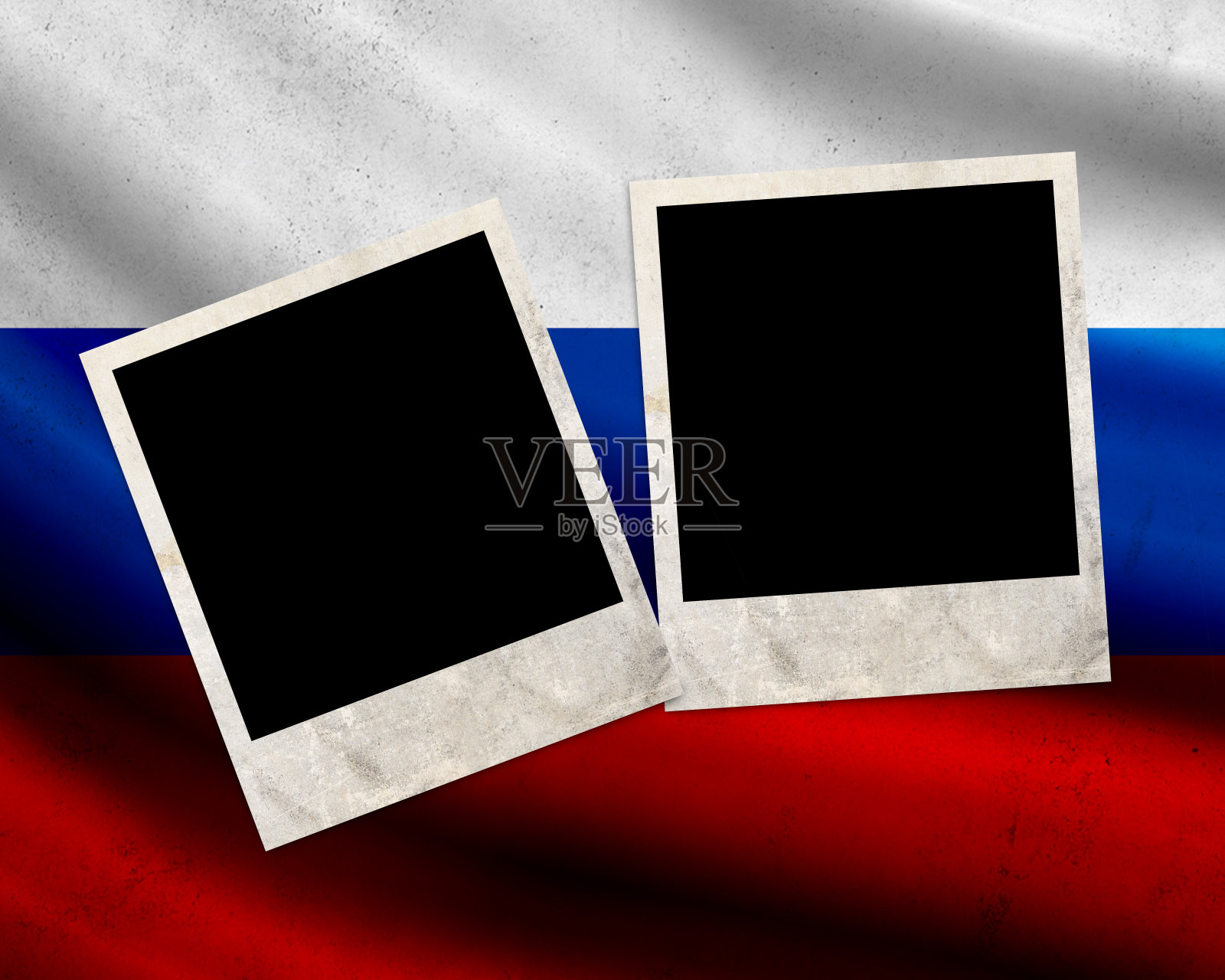 枯燥乏味的俄罗斯国旗照片摄影图片