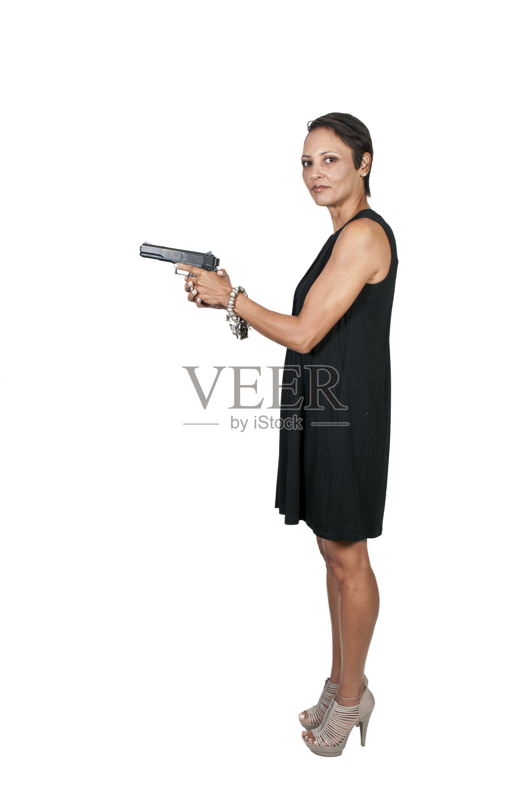 女侦探照片摄影图片