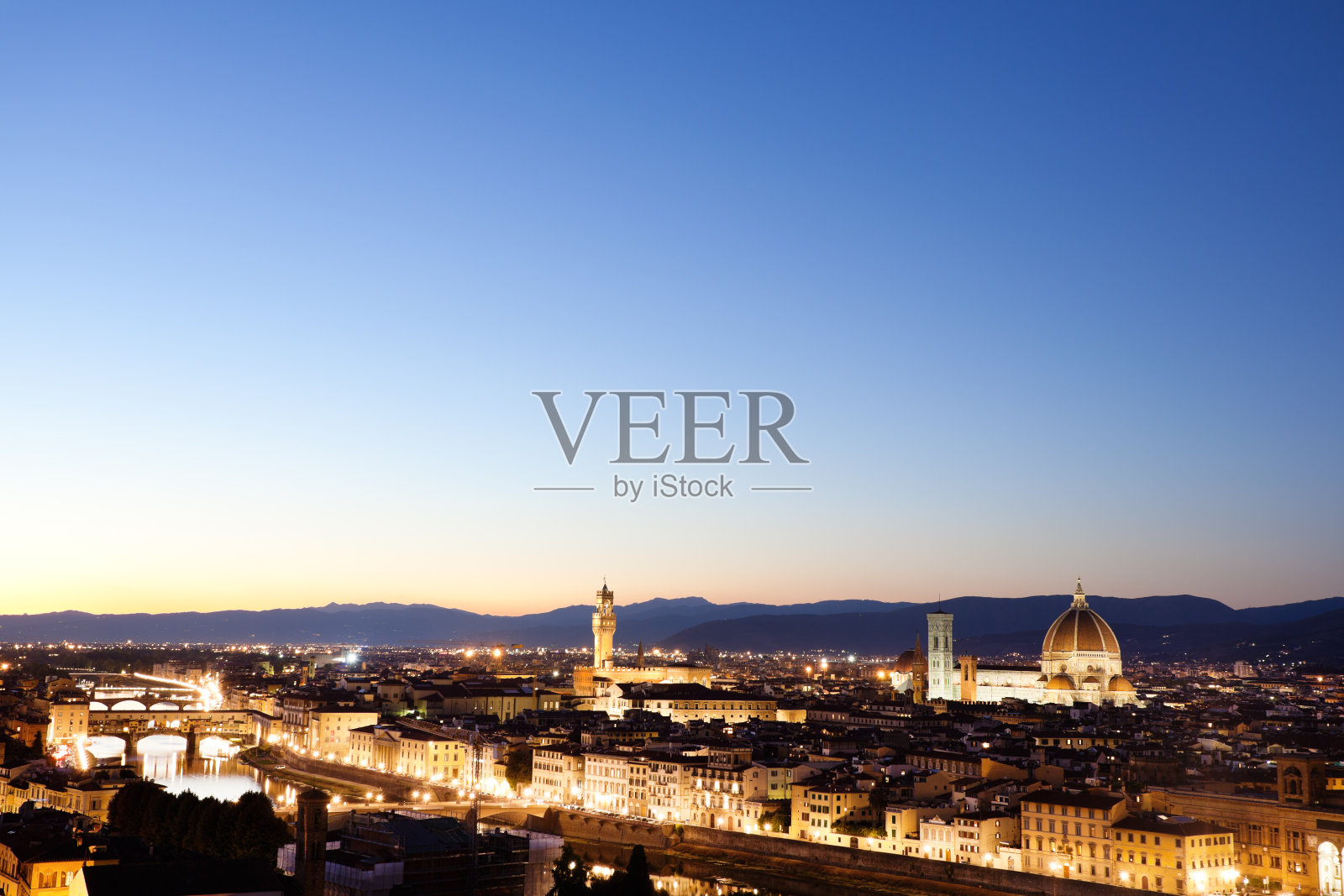 意大利佛罗伦萨的黄昏照片摄影图片