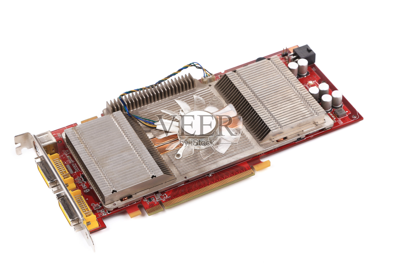 主板俯视图。照片摄影图片