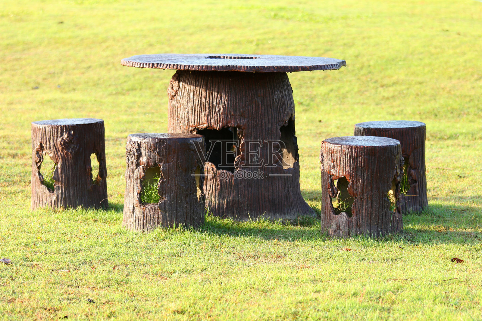 户外石材家具照片摄影图片