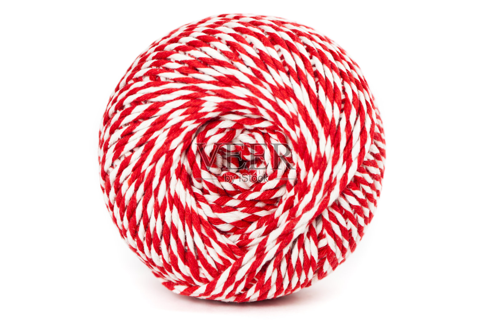 白色背景上的屠夫麻线照片摄影图片