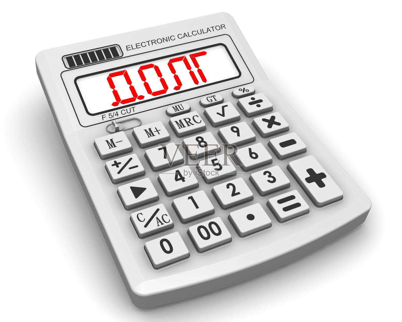 债务。计算器上的题词照片摄影图片