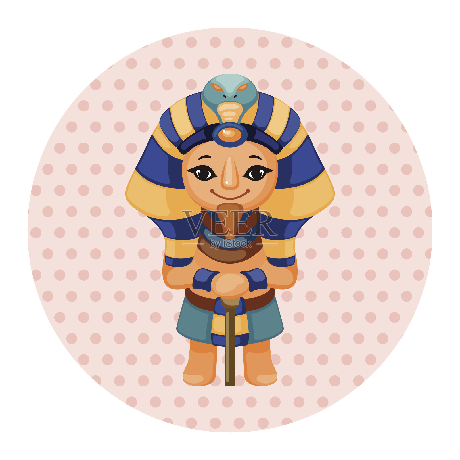 法老的主题元素插画图片素材