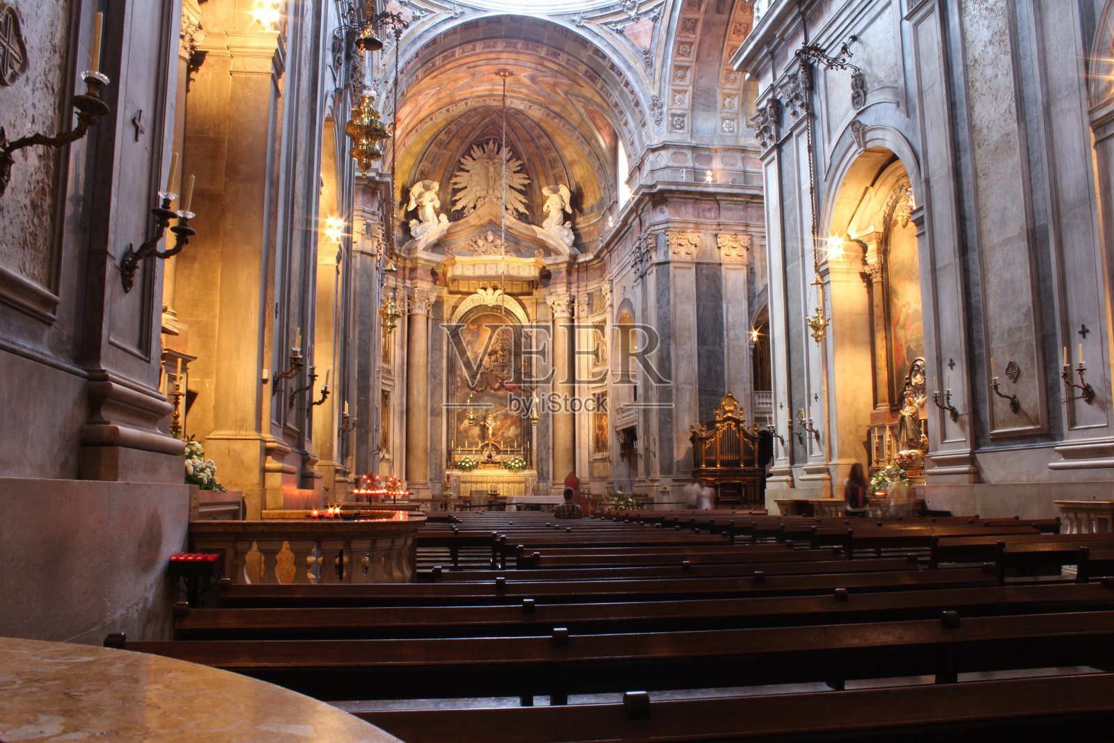 葡萄牙里斯本教堂,照片摄影图片