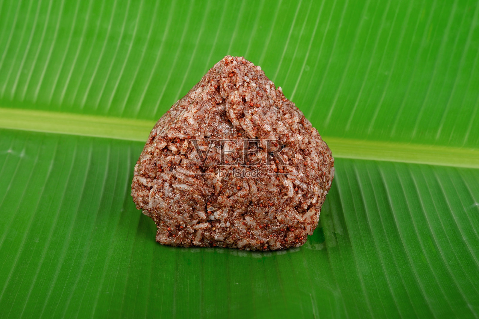 香蕉叶糙米照片摄影图片