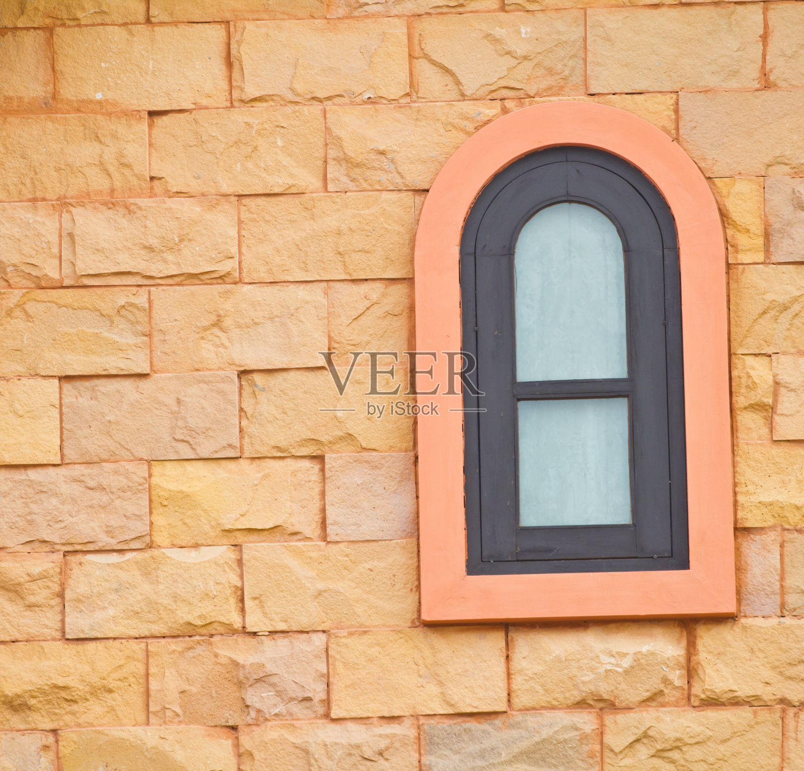 水泥墙背景上的新窗口照片摄影图片