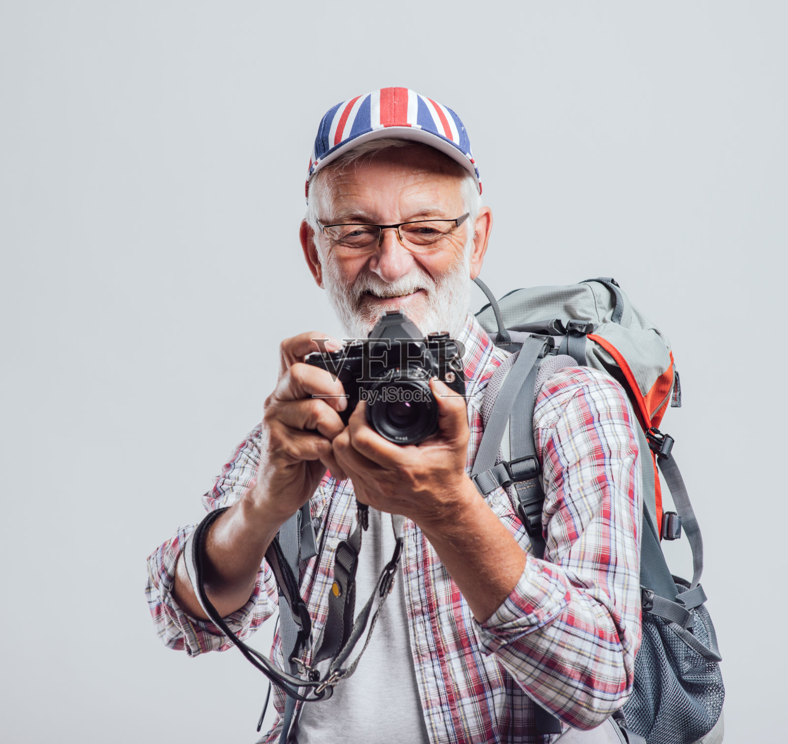 资深冒险家和摄影师照片摄影图片