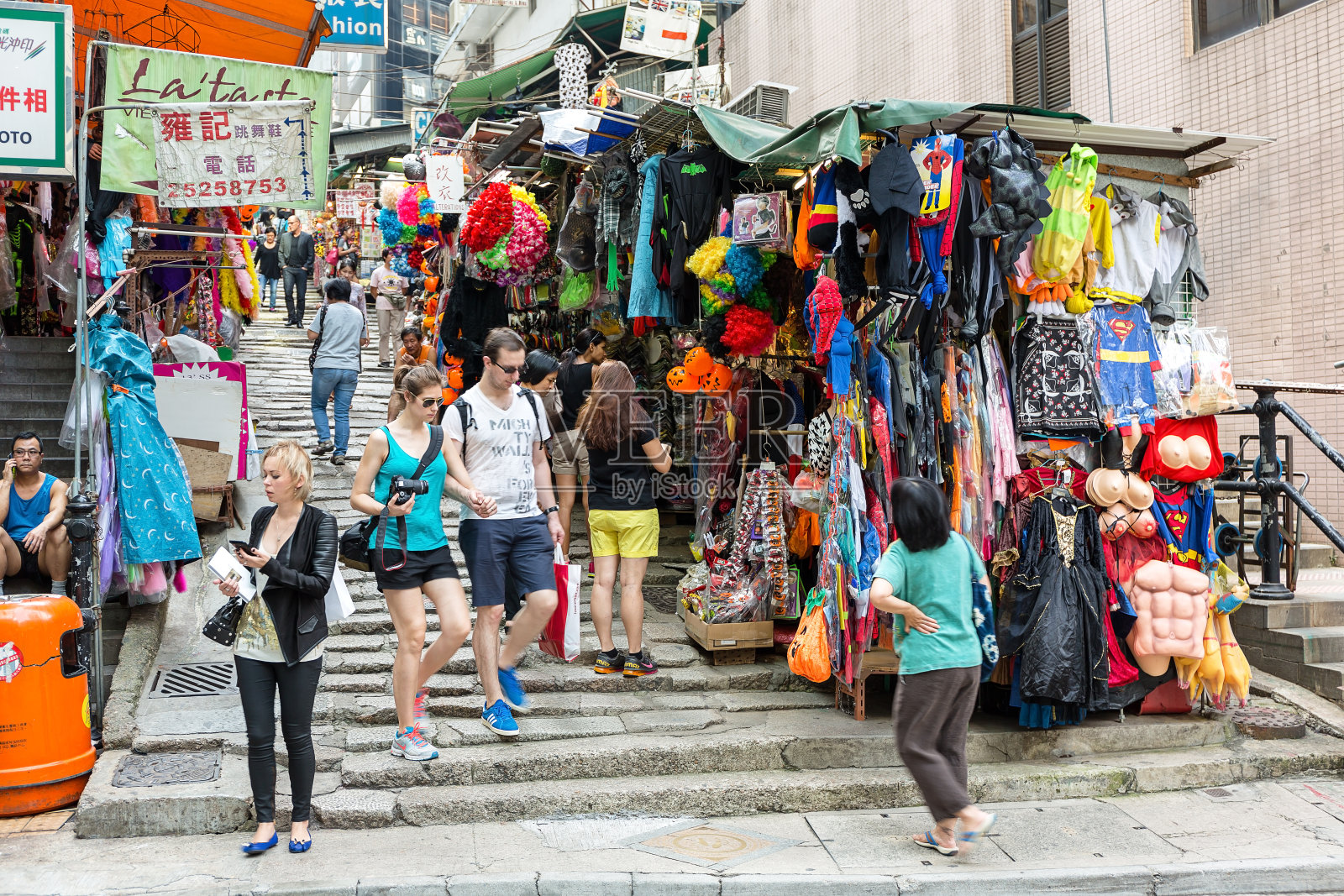 石板街是香港著名的风景照片摄影图片