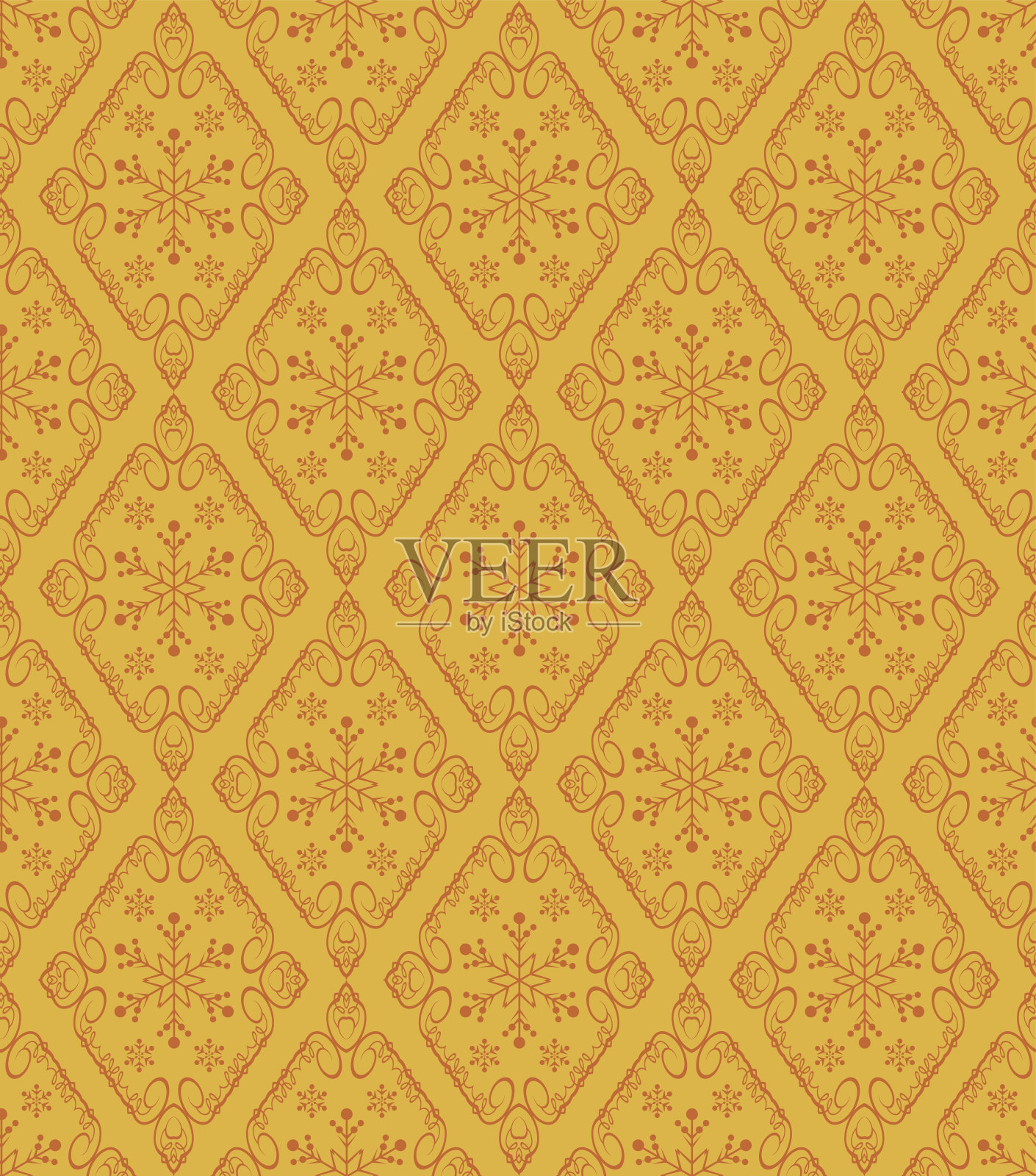 无缝图案-圣诞插画图片素材