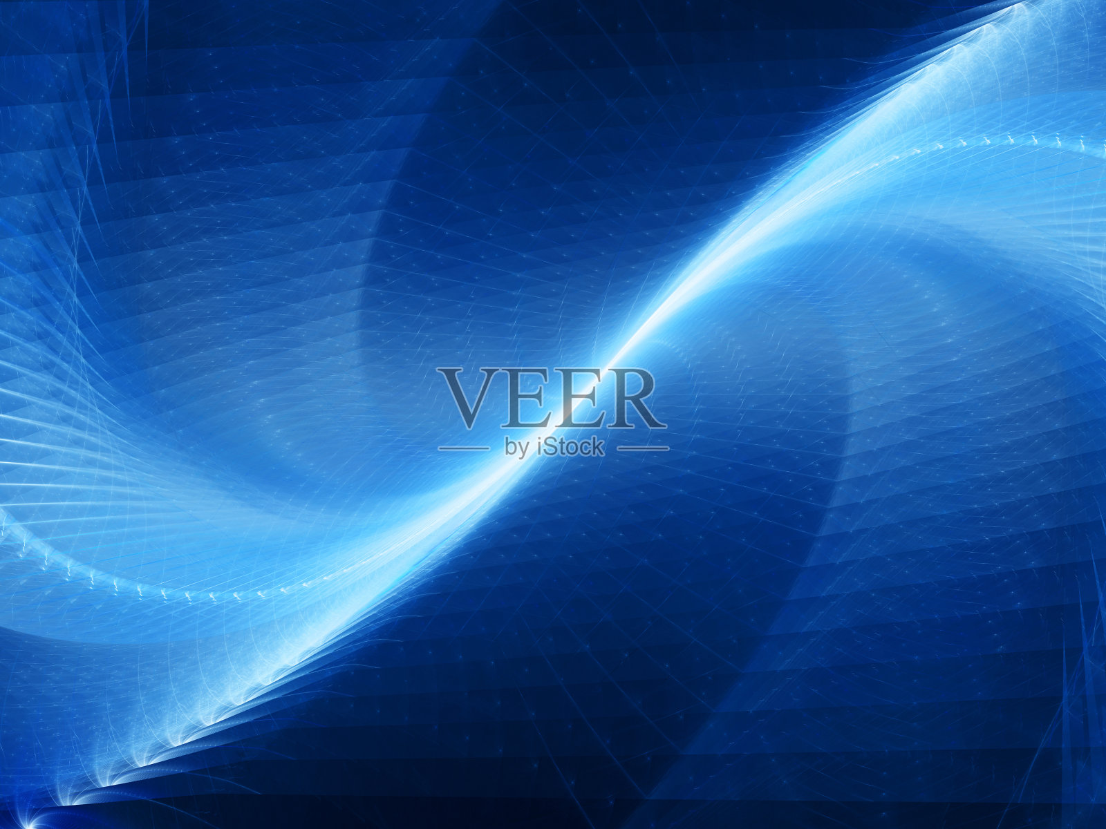 蓝色发光技术曲线和表面抽象的背景照片摄影图片