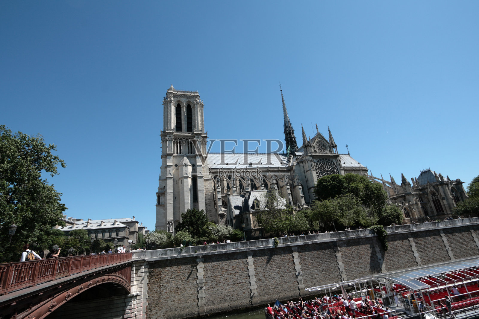 巴黎圣母院大教堂照片摄影图片