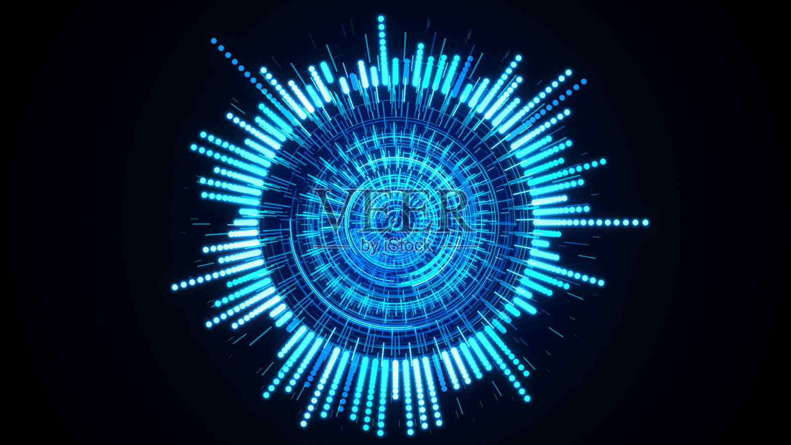 未来的网络技术抽象背景与虚线圆HUD抬头显示面板插图照片摄影图片