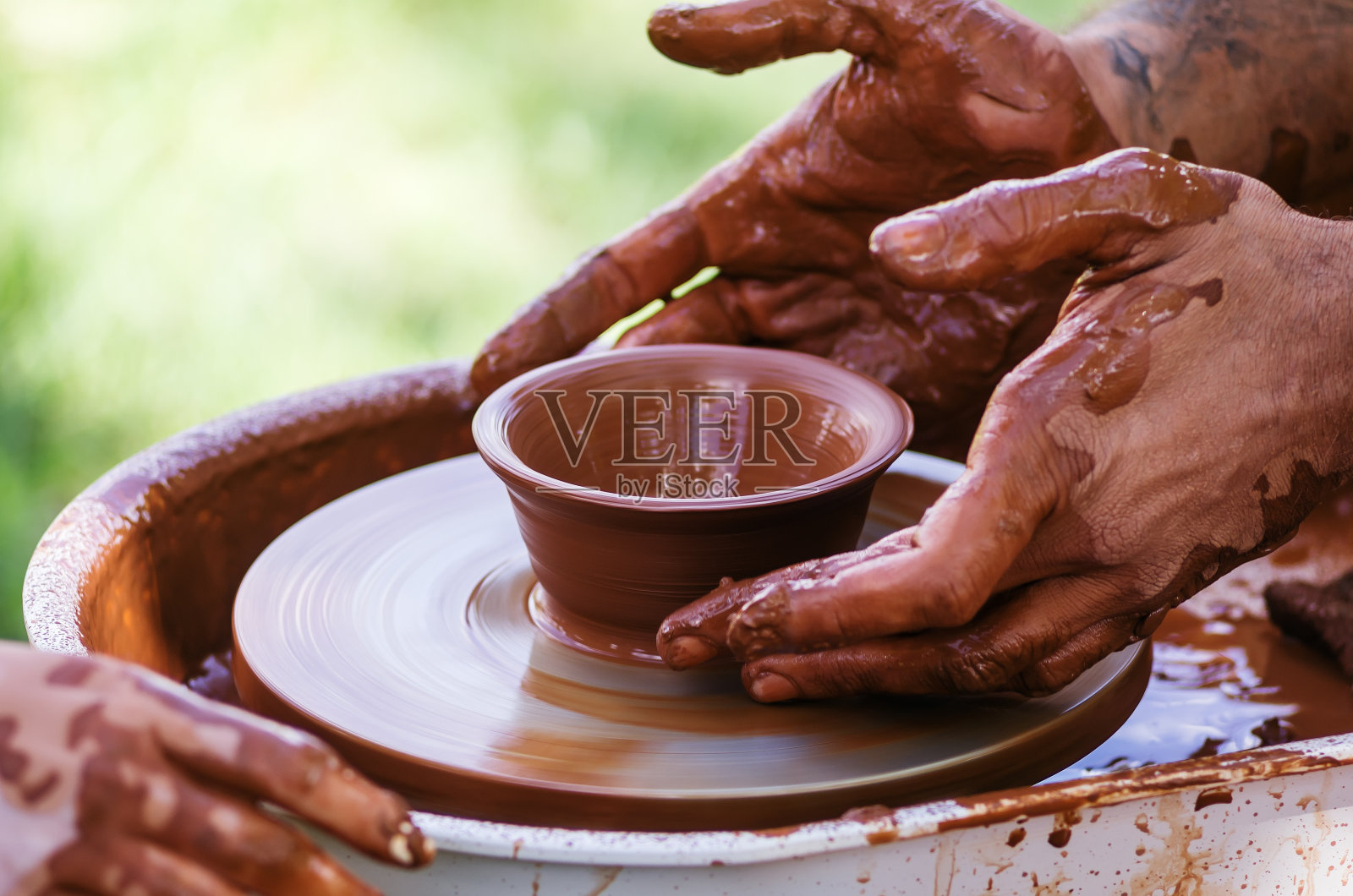 陶艺大师课特写照片摄影图片