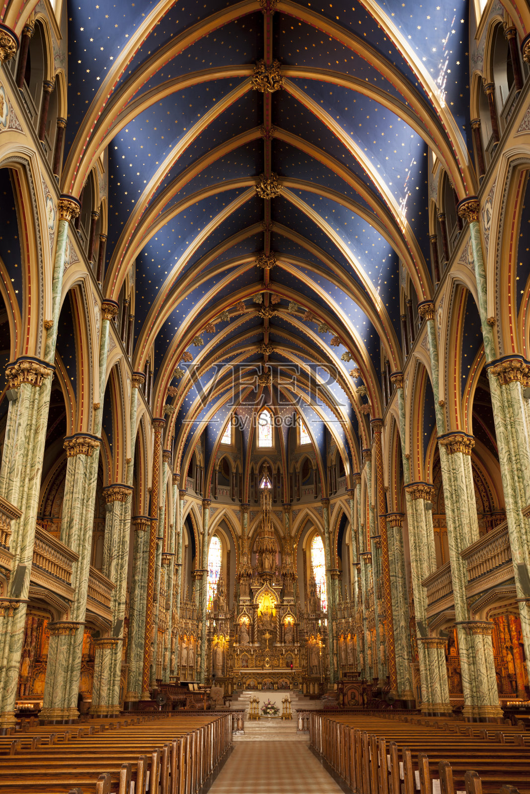 渥太华圣母院照片摄影图片