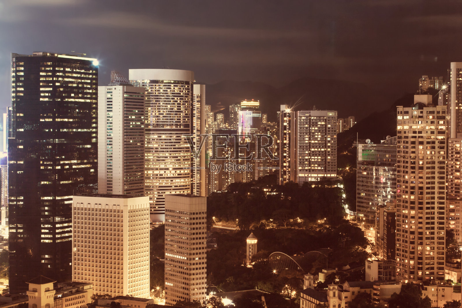 香港的夜晚照片摄影图片