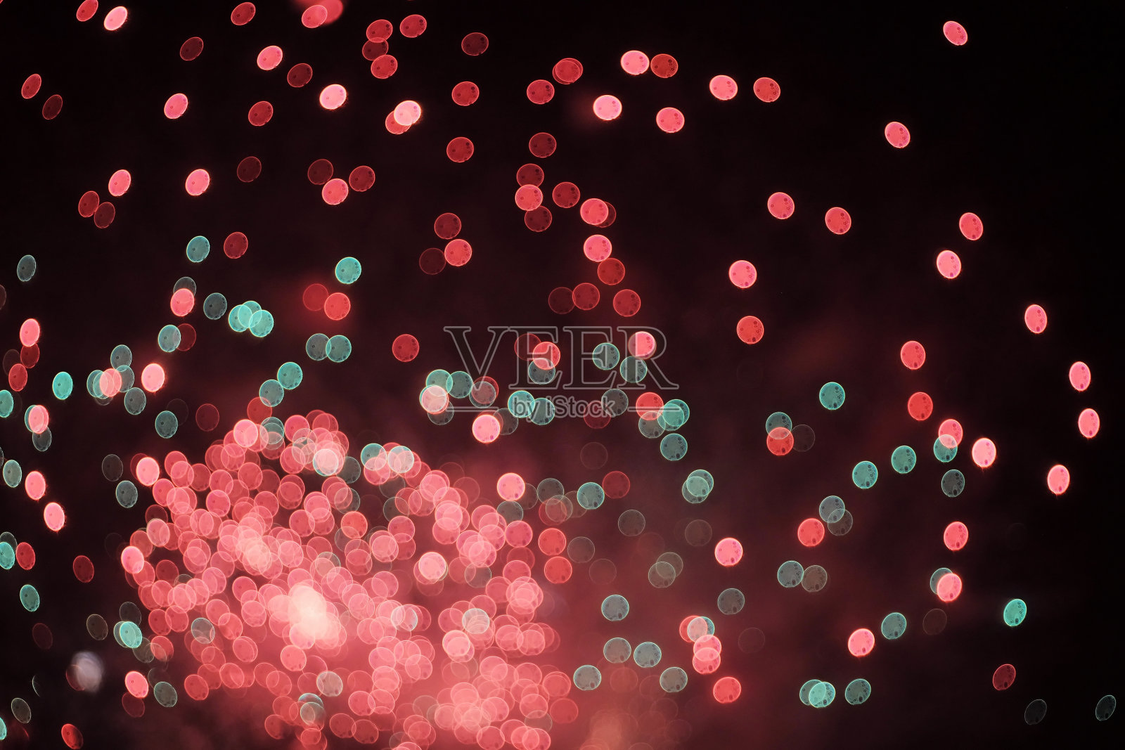 散焦烟花-抽象背景照片摄影图片