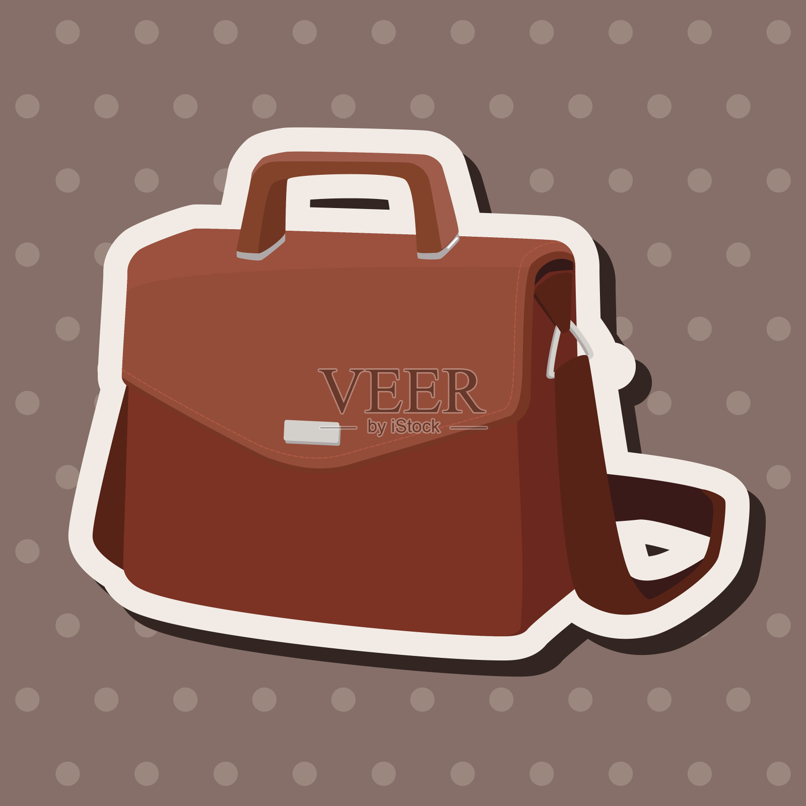 公文包的主题元素插画图片素材