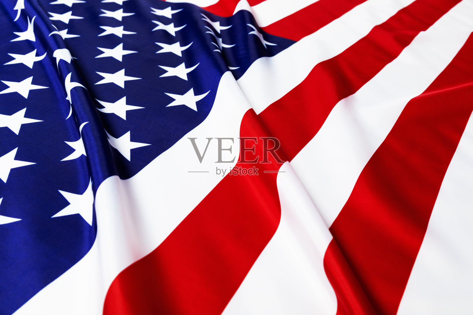 美国国旗。影棚拍摄照片摄影图片