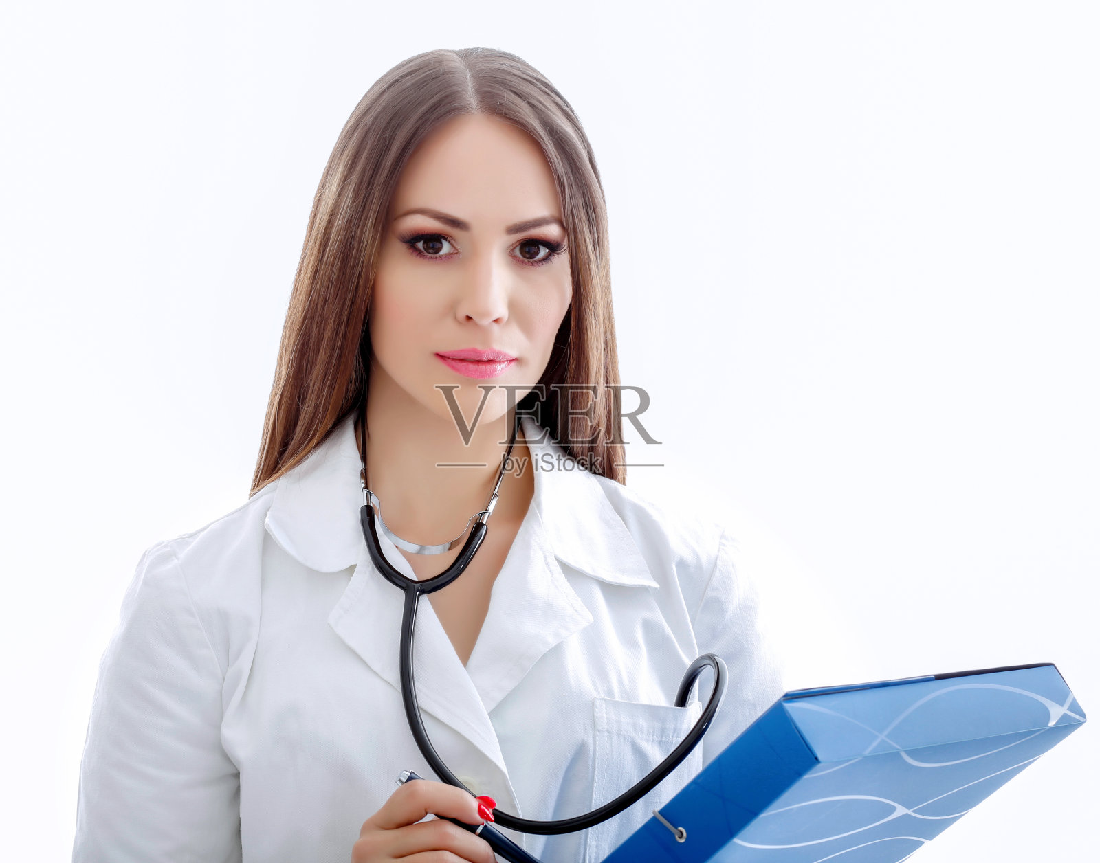 工作时自信的医院护士照片摄影图片