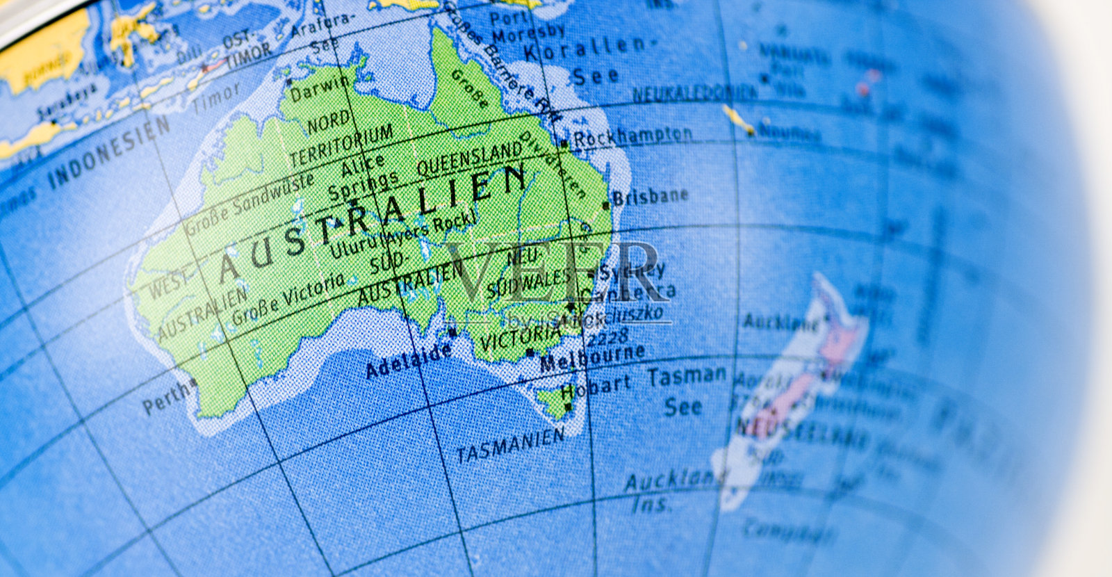 澳大利亚地图及地球仪照片摄影图片