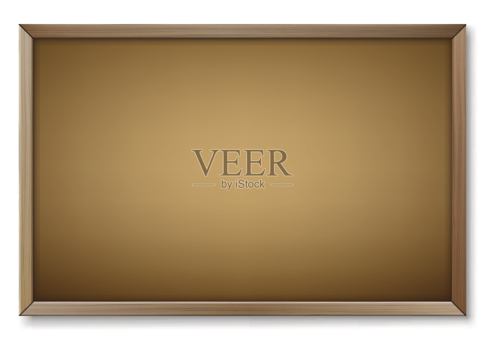 空的办公室公告牌孤立在白色背景插画图片素材