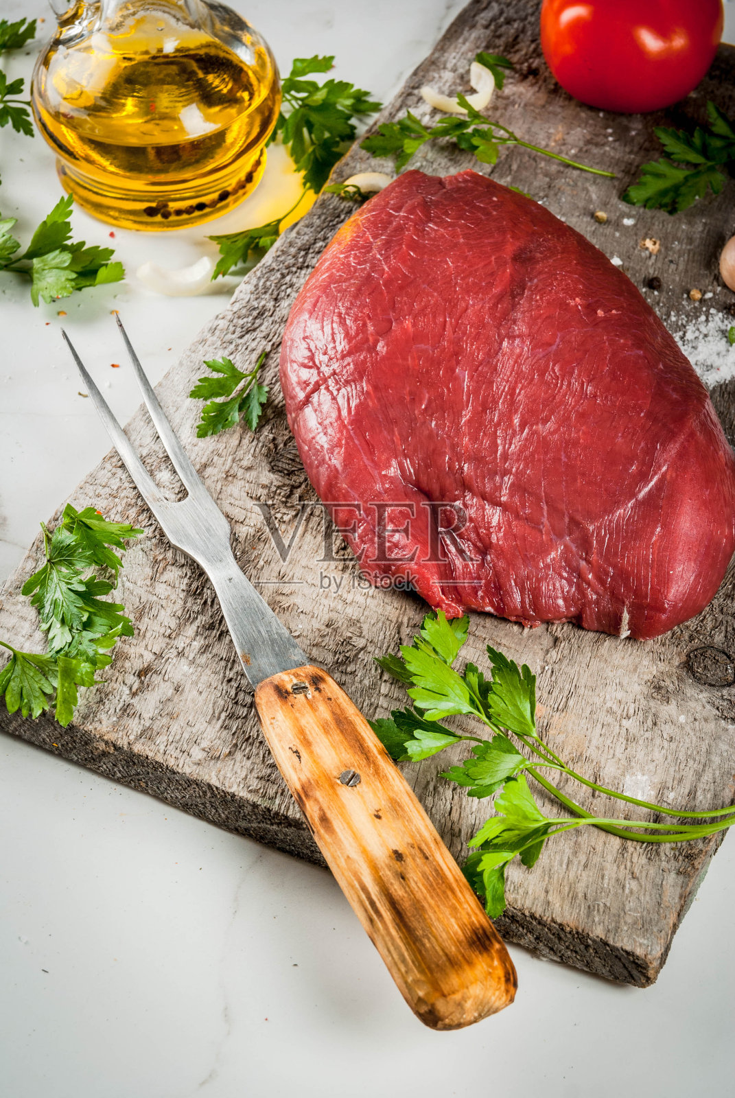 烹饪牛柳照片摄影图片