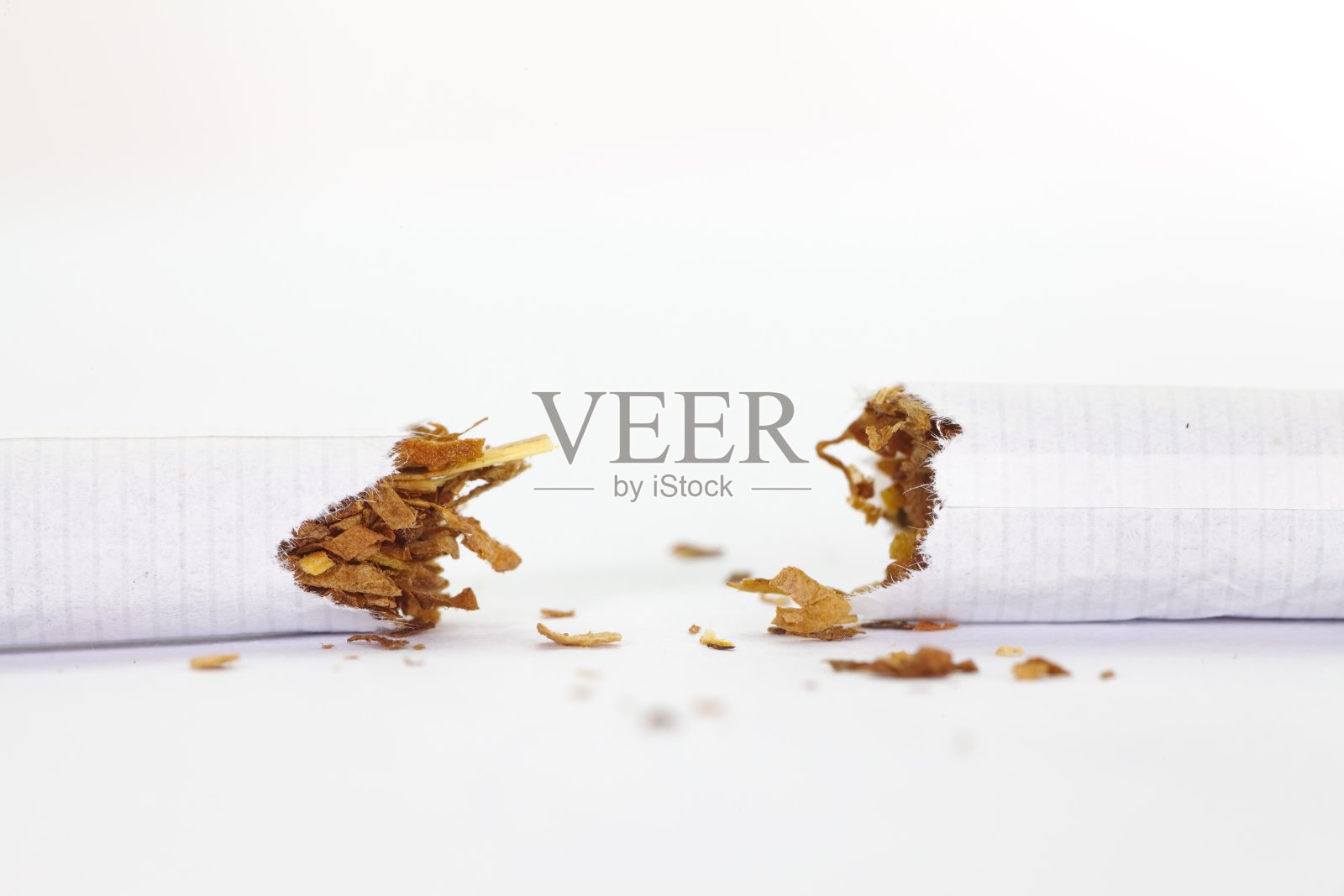 破碎香烟的特写照片摄影图片