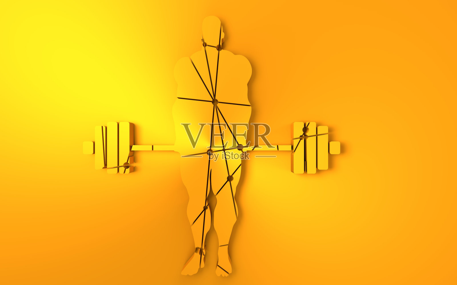 健美运动员剪影摆姿势照片摄影图片