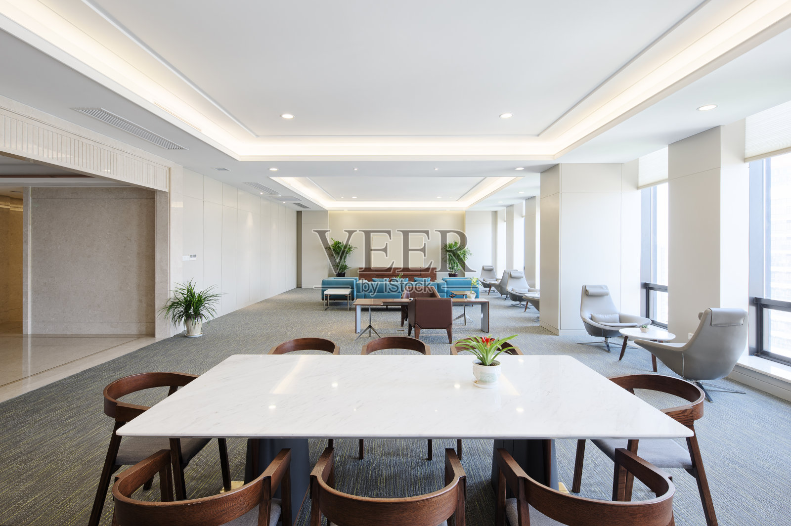 现代化的会议室内饰照片摄影图片