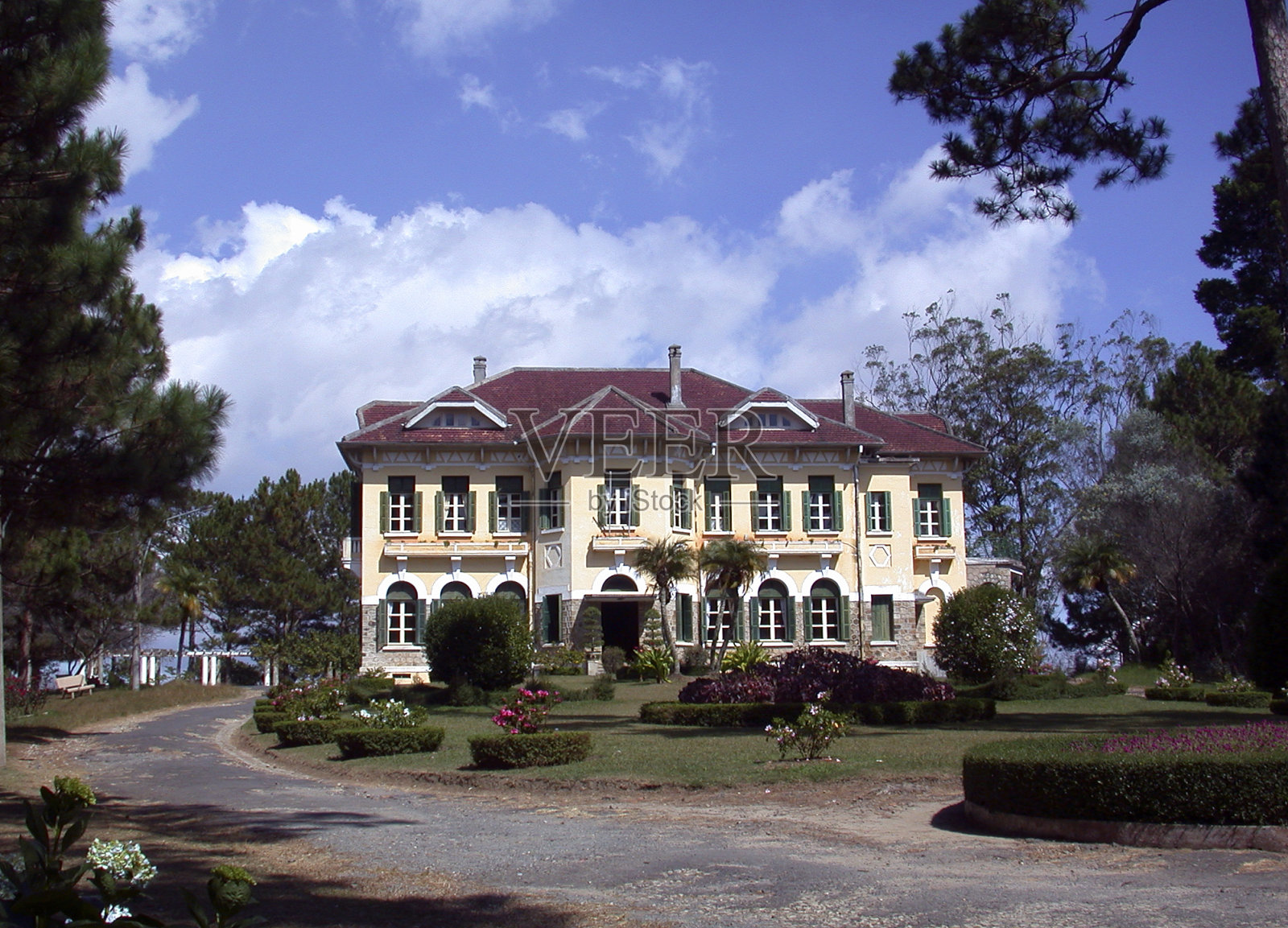 殖民时期的建筑照片摄影图片