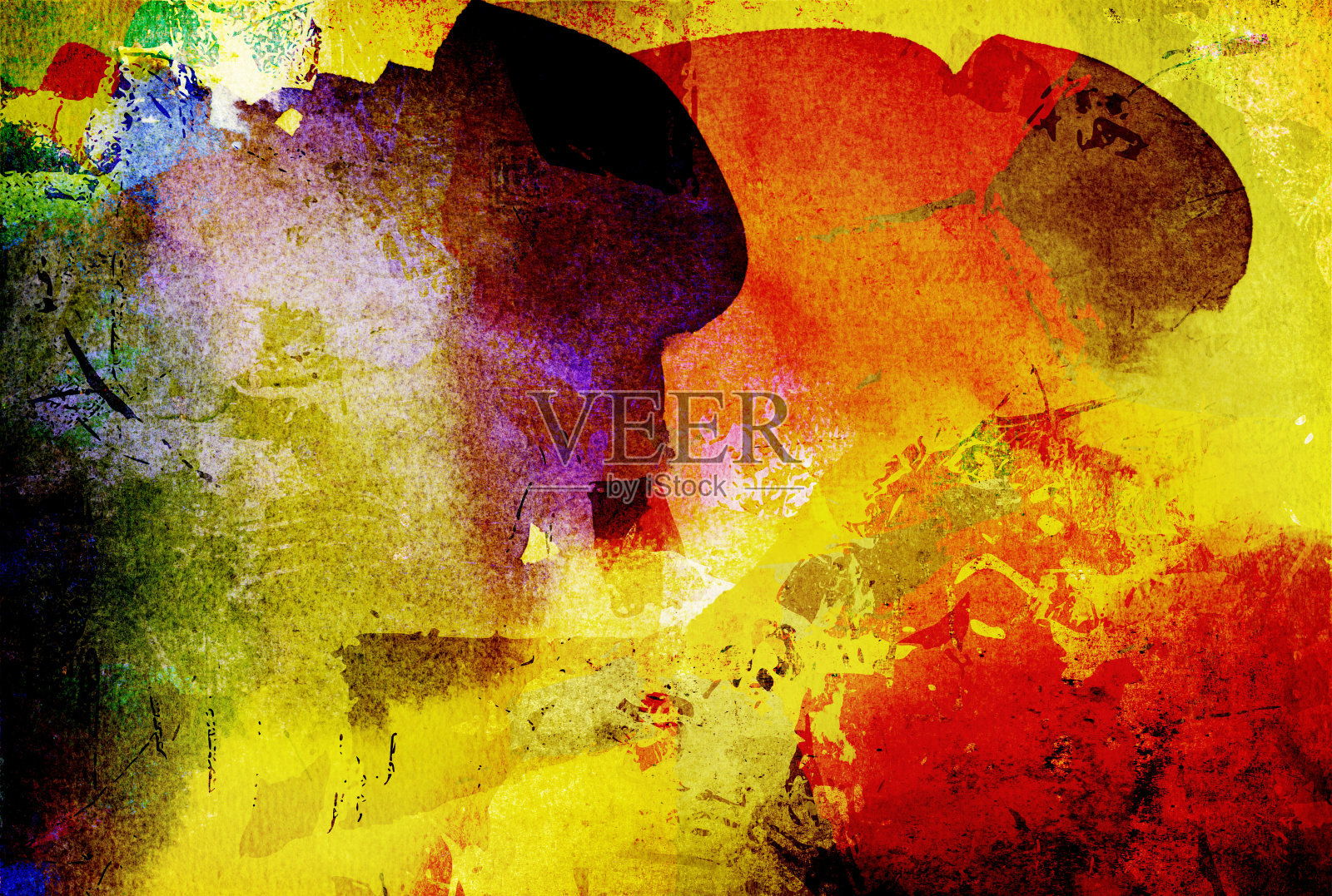 水彩和水粉纹理背景照片摄影图片