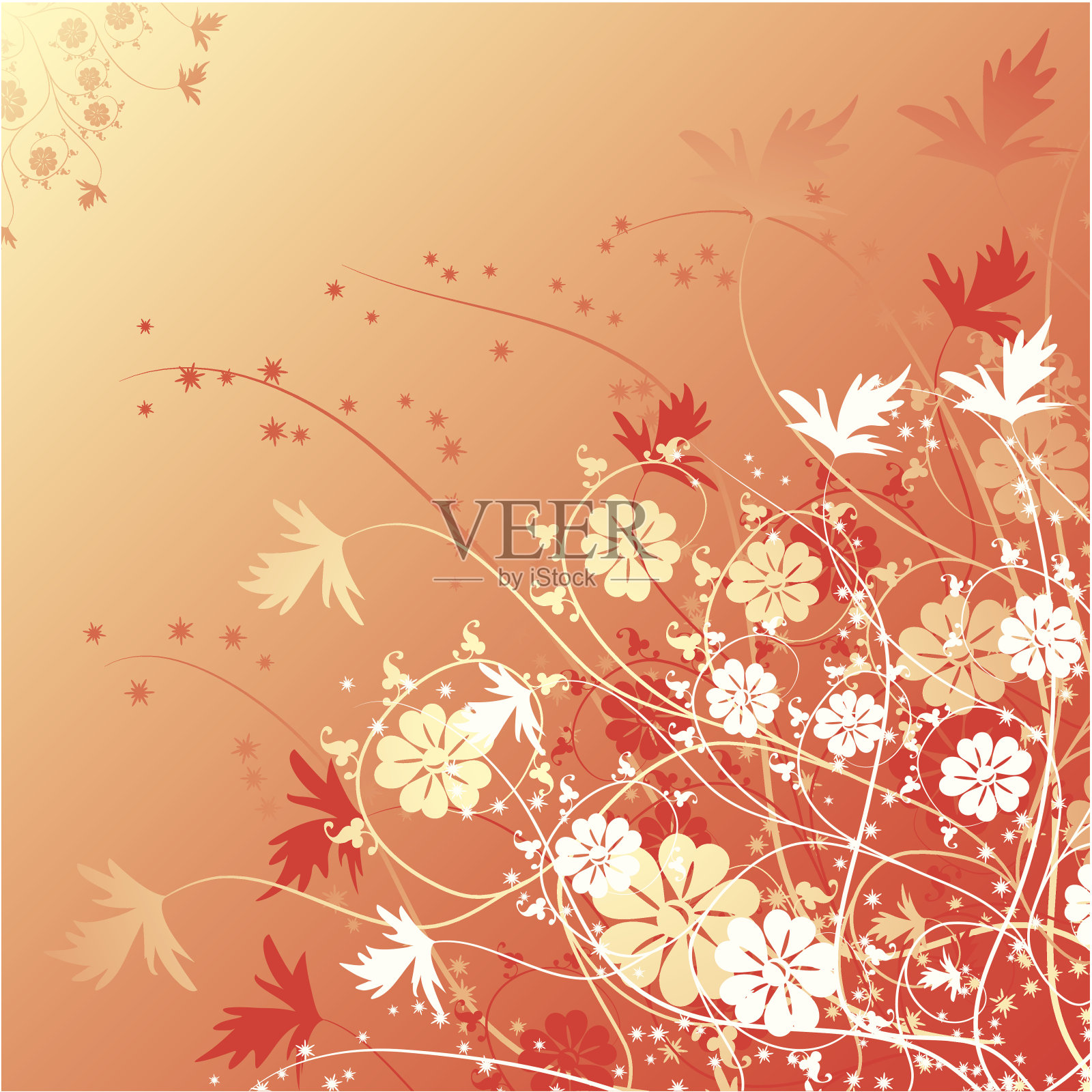 植物的背景,向量插画图片素材